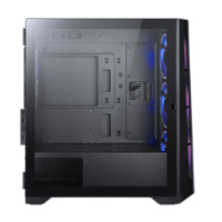 AntarcChill Dark Flash Computer Case Gaming Computer Cpu Cases Pc Gaming Cpu Cabinet with VGA Card Slot for Gamer