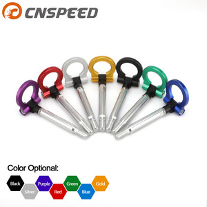 CNSPEED Crochet de remorquage universel pour voitures Subaru, accessoire de remorquage robuste en métal argenté - Product Image 3