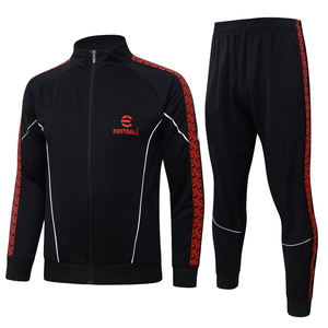 Conjunto Deportivo de Manga Corta con Cremallera Completa para Otoño/Invierno, Ropa Deportiva de Milán 25/26, Uniforme de Competición de Clubes Europeos, Ropa de Fútbol - Product Image 1