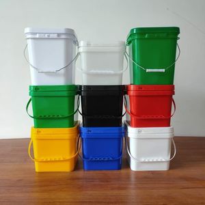 Seau carré transparent en <span class=keywords><strong>plastique</strong></span> personnalisé de petite taille, baril transparent, matériau PP de qualité alimentaire <span class=keywords><strong>avec</strong></span> <span class=keywords><strong>couvercle</strong></span> hermétique - Product Image 4