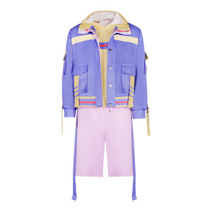 Costume de cosplay Time Agent Li Tianchen, ensemble 3 pièces, veste violette, pantalon rose, Halloween - Product Image 1