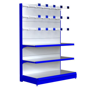 Estantes de Supermercado con Acabado Cromado de Calidad Garantizada, Elegante Exhibidor Metálico para Tiendas de Productos de Salud y Belleza - Product Image 1