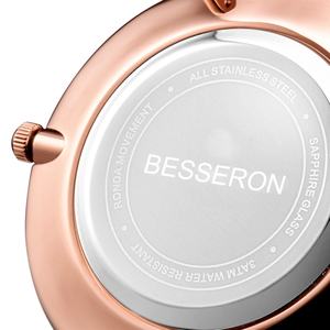 Reloj de Pulsera para Mujer, Estilo Minimalista, Caja de Acero, Correa de Cuero de 20 mm, Movimiento de Cuarzo Japonés, Analógico, 32 mm, Venta al Por Mayor de Fábrica - Product Image 3