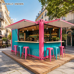 ร้านกาแฟเคลื่อนที่ในตู้คอนเทนเนอร์ บาร์คาเฟ่คอนเทนเนอร์ ขนาด 20 ฟุต ร้านอาหารสำเร็จรูปแบบพกพา คีออสขายขนม พร้อมครัวครบชุด - Product Image 4