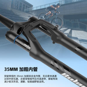 Fourche à air pour VTT Bolany, tube interne de 35 mm, débattement de 80 mm, 29 pouces, axe traversant Boost, ultra-légère, tout-terrain - Product Image 2