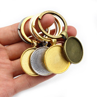 Cabochon fait main réglage porte-clés pendentif Base 25mm et 30mm porte-monnaie pour la mode bijoux à bricoler soi-même faisant des résultats clés