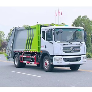 Camión compactador de basura Dongfeng de 8-10cbm con motor de GNL para la recolección de basura municipal - Product Image 1