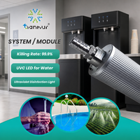 Module de stérilisation de l'eau par LED UVC en acier inoxydable SUS304, 100LPM, 3000mW, pour le traitement de l'eau industrielle