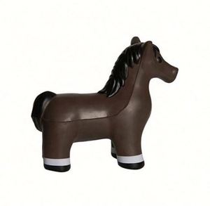 Jouet en peluche personnalisé avec logo promotionnel, modèle de cheval, balle anti-stress en PU à presser - Product Image 1