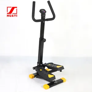 Mini escalón portátil para gimnasio en casa, Stepper aeróbico de giro con mango