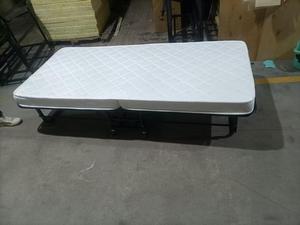 Duy Nhất Thép Có Thể Gập Lại Giường Gấp Nệm Kim Loại Gấp Giường Xách Tay Khách Sạn Rollaway Giường Với Nệm - Product Image 3