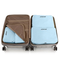 Sac de rangement pour valise de voyage avec logo personnalisé, ensemble de 5 organiseurs de compression, cubes de rangement pour bagages de voyage, sacs de rangement pour bagages