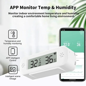 Mini Termómetro Higrómetro Inteligente WiFi Tuya para el Hogar, <span class=keywords><strong>con</strong></span> Alarma Remota a través de la Aplicación Smart Life, Compatible <span class=keywords><strong>con</strong></span> Google, Yandex y <span class=keywords><strong>Alexa</strong></span> - Product Image 4