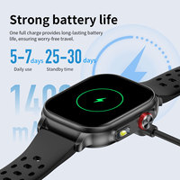 Reloj Inteligente AK109 con Pantalla Cuadrada, Llamadas Bluetooth, Frecuencia Cardíaca, Oxígeno en Sangre, Monitoreo del Sueño, Linterna, Podómetro Deportivo
