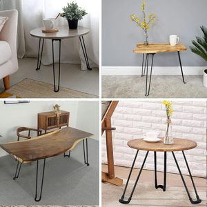 Portable Wooden Dining Diy Detachable <b>Adjustable</b> <b>Height</b> Wood Slab Lowes Metal Small Foldable Folding <b>Table</b> <b>Legs</b> - Product Image 3