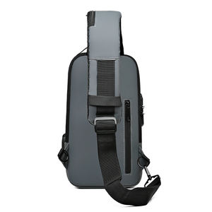 أزياء نمط جديد منفذ شحن USB مقاوم للماء مضاد للسرقة حبال كتف واحد Crossbody - Product Image 6