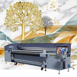 Impresora Uv de cama plana para alfombras Impresora de hojas de Pvc Máquina de impresión Uv de cama plana