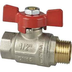 Vanne à boisseau sphérique M/F à alésage complet avec papillon en aluminium 3/8 PN 50 pour le contrôle de l'eau gazole-personnalisable OEM - Product Image 1