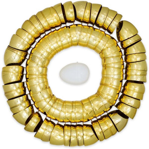 Huevos Decorativos Dorados Brillantes para Pascua, Huevos Metálicos Dorados para Decoración de Fiestas de Pascua, Rellenos para Cestas de Pascua - Product Image 3