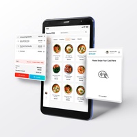 Tableta POS con NFC, Terminal POS Android de Mano con Pantalla Táctil Inteligente NFC, Tableta Android de 8 Pulgadas Todo en Uno