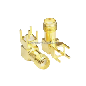 90 độ cong chân RF ổ cắm bên ngoài vít bên trong lỗ bên trong pin RF ăng-ten ổ cắm RF kết nối - Product Image 1