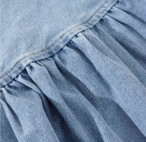 Haute qualité printemps été été saison petit enfant fille Mini irrégulière <span class=keywords><strong>jean</strong></span> <span class=keywords><strong>jupe</strong></span> - Product Image 4