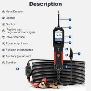 Vdiagtool V200 công cụ chẩn đoán mạch Tester Power scan 12-24V Power probe Kit LED hiển thị điện áp phân cực định vị - Product Image 3
