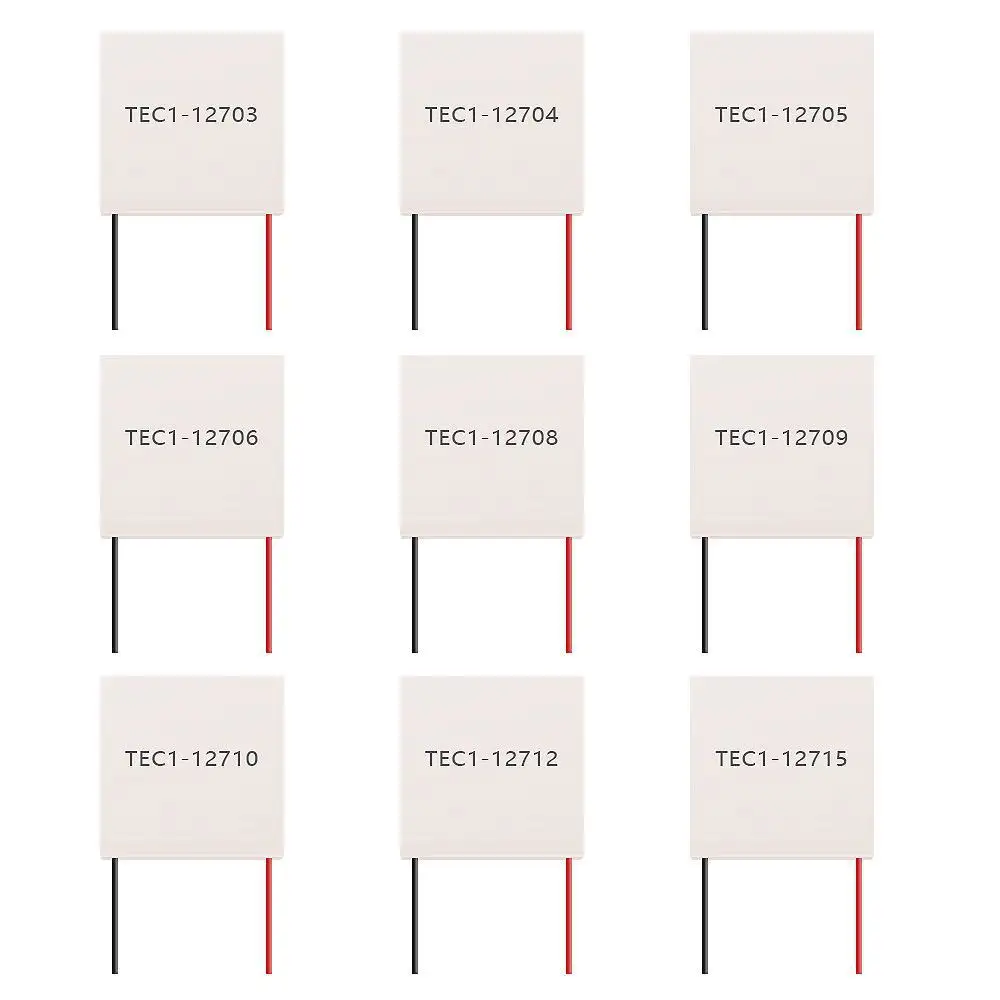Módulo termoelétrico 12v Tec1 12705 TEC1-12705 do refrigerador do semicondutor do poder superior do TEC1-12705