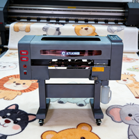 Impresora DTF de rollo ATUE A4 de 12 pulgadas de ancho con doble cabezal de impresión XP600 para camisetas, para impresión directa en prendas, con 1 año de garantía, para uso doméstico