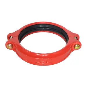 Montaje de tubería giratoria, acoplamiento flexible con color rojo