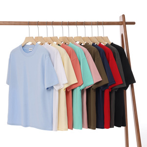 Camiseta de Verano Personalizada para Hombre, 260g, Sensación de Frescura, <span class=keywords><strong>DuPont</strong></span> Sorona, Sólida, Casual, Transpirable, Antibacteriana 7A, Cuello Holgado, Manga Corta - Product Image 3