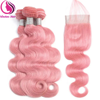 Bundles de cheveux humains 1B/violet bordeaux rose 12-30 pouces Bundles brésiliens de vague de corps Bundles de cheveux humains rouges colorés Offres pour les femmes