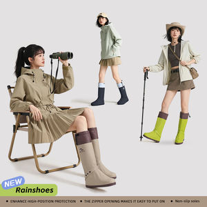 पुरुषों और महिलाओं के लिए सर्दियों के लुभावनी वाटरप्रूफ पीसी बूट रक्षक-साइकिल यात्रा और आउटडोर उपयोग के लिए ओवरजूते - Product Image 2