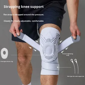 Đệm bảo vệ đầu gối thể thao bóng rổ chuyên nghiệp cho nam, băng bảo vệ ngoài trời mùa hè, dụng cụ bảo vệ khi đi bộ đường dài, chạy bộ, bảo vệ sụn chêm khuỷu tay và đầu gối - Product Image 1