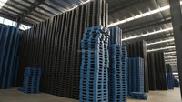 LYPALLETS Palettes en plastique empilables de neuf pieds légers 1000X800X140MM pour Aircargo One Way Shipping