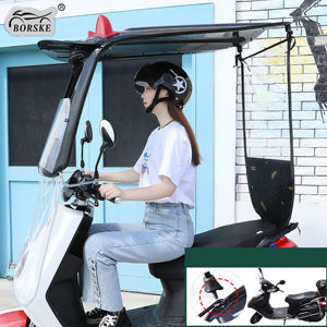Auvent de protection intégral personnalisé <span class=keywords><strong>pour</strong></span> vélos électriques, pare-soleil extérieur coupe-vent, abri de pluie <span class=keywords><strong>pour</strong></span> motos et scooters, parapluie robuste - Product Image 5