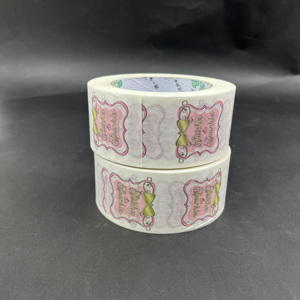 Custom Printed Kraft Paper Packing Tape - Eco-Friendly White Kraft Paper Packaging Tape for Shipping - Product Image 3