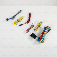 Alarma de Coche Universal con Control Remoto para Bloqueo y Desbloqueo de Puertas, Alarma de Coche Unidireccional con Corte de Motor Remoto