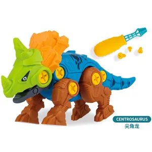 Kinderspeelgoed Variatie Assembleren Dinosaurus Puzzel Moer Demonteren Bouwstenen
