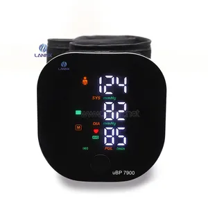 LANNX uBP 7900 제조업체 손목 스타일 전기 장력계 Bp 기계 디지털 혈압 모니터 의료 혈압계