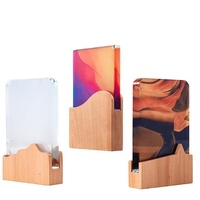 Trophée de reconnaissance personnalisé avec socle en bois massif, prix en acrylique imprimé en couleur pour souvenir, trophée personnalisé avec logo en gros