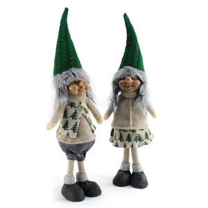 Poupées nains de Noël vertes tricotées, faites à la main, de style scandinave nordique, pour la maison, la cuisine, la ferme, 25 pouces - Product Image 4