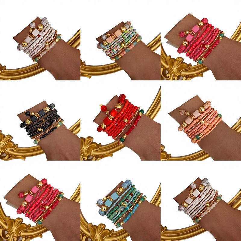 Bohemian Jewelry Colorful Seed Bead Bracelet