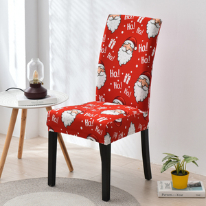 Wholesale Universal <strong>Polyester</strong>/Spandex Christmas Dinning Elasticity <strong>Chair</strong> <strong>Cover</strong> - Product Image 6