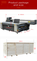 Locor UV-impresora plana de gran formato, Impresión de vidrio y madera, tamaño 2,5x1,3 m 2513 1325, alta velocidad