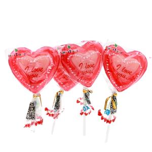 Sucettes halal assorties saveur <span class=keywords><strong>de</strong></span> fruits couleur <span class=keywords><strong>rouge</strong></span> <span class=keywords><strong>en</strong></span> <span class=keywords><strong>forme</strong></span> <span class=keywords><strong>de</strong></span> cœur dans des sucettes bonbons - Product Image 4