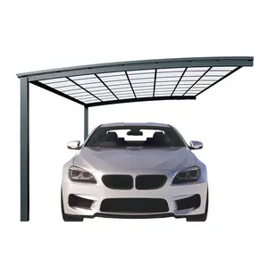 Proteção uv para porta de carro, dossel com haste de amarração de alumínio para carportes de garagem de policarbonato