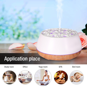 Difusor de aroma, difusor de aceite esencial de 400ml, grano de madera con temporizador, humidificador de niebla fría para habitación grande, apagado automático sin agua - Product Image 4