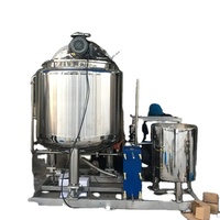 Homogénéisateur mélangeur à double enveloppe chauffé à la vapeur électrique économique pour crème glacée, liquides chimiques et savon en barre