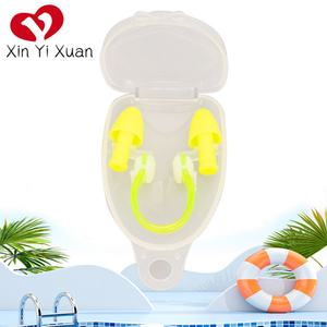 Set de Tapones para Oídos Tipo Bala con Clip Nasal Ovalado, Silicona, Impermeables, para Adultos, Accesorios para Gafas de Natación, para Uso Deportivo - Product Image 2